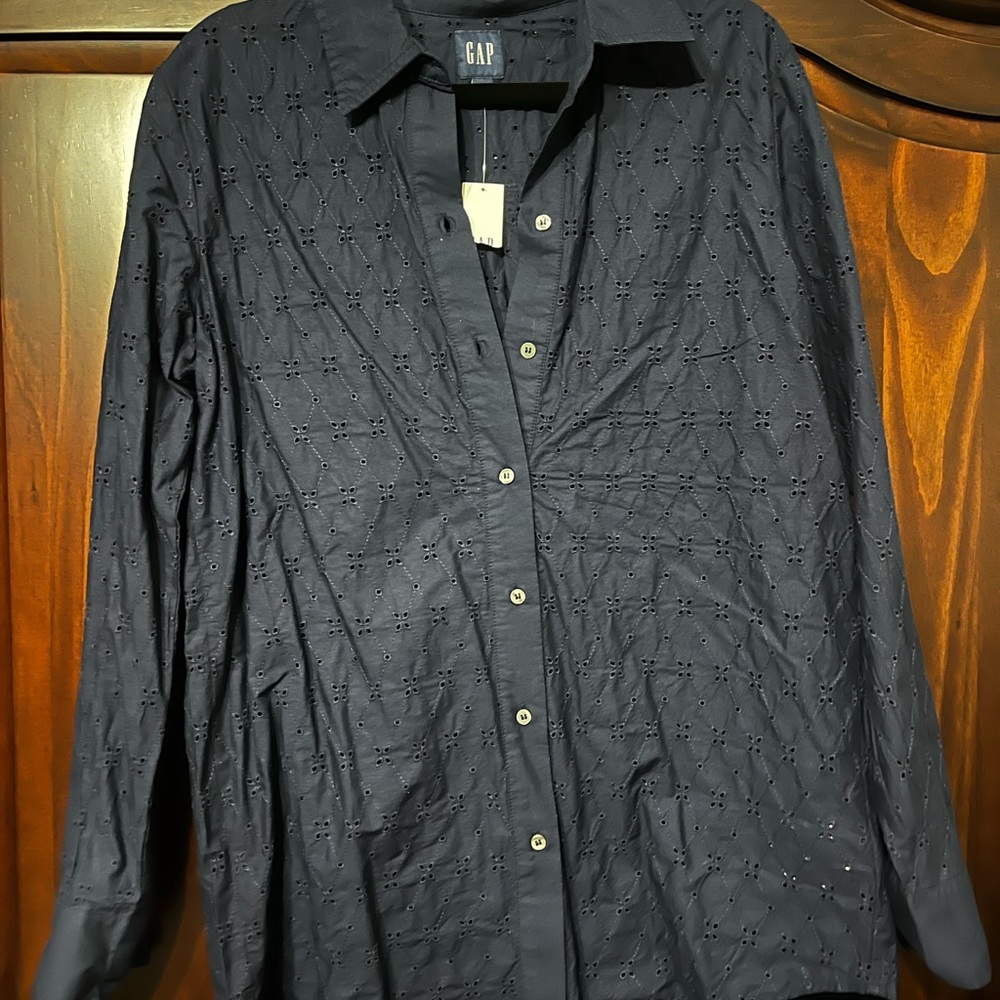 GAP Blue Lightweight Shirt Jacket